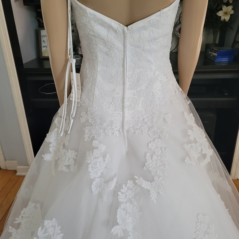 White DaVinci Dress Size 6 Style #50236 - Picture 6 of 16